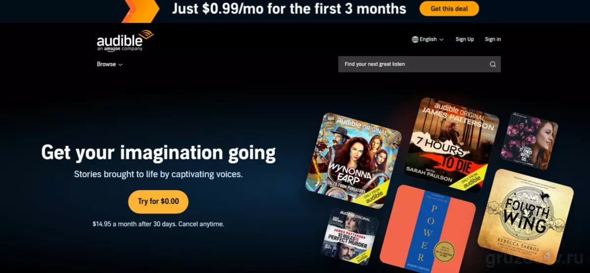 Как оплатить Audible из России в [year] году
