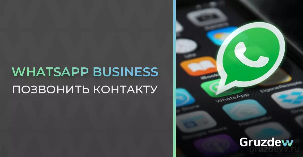 Как позвонить контакту в WhatsApp Business?