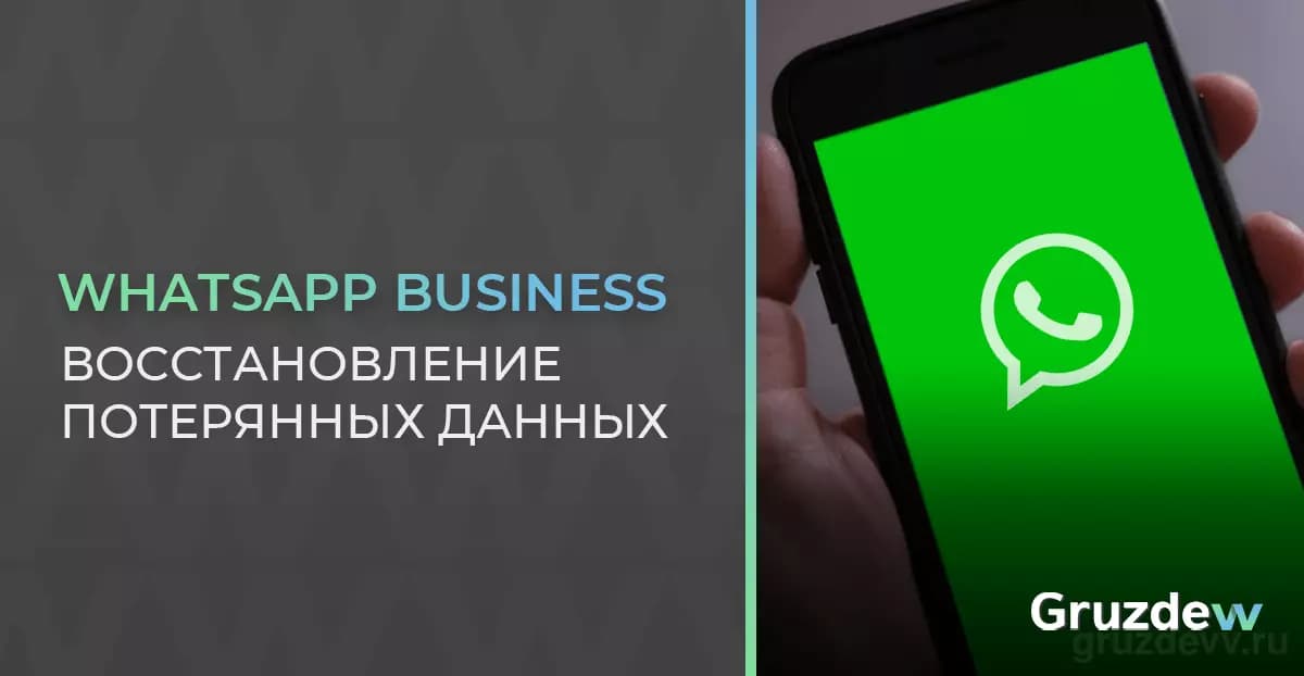 Восстанавливаем потерянные данные в WhatsApp Business